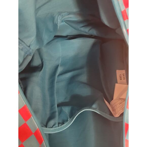 Dickies Laptop Backpack Spencers Exclusive  Blue Pink Checkered Skater Pre-owned - Picture 8 of 9